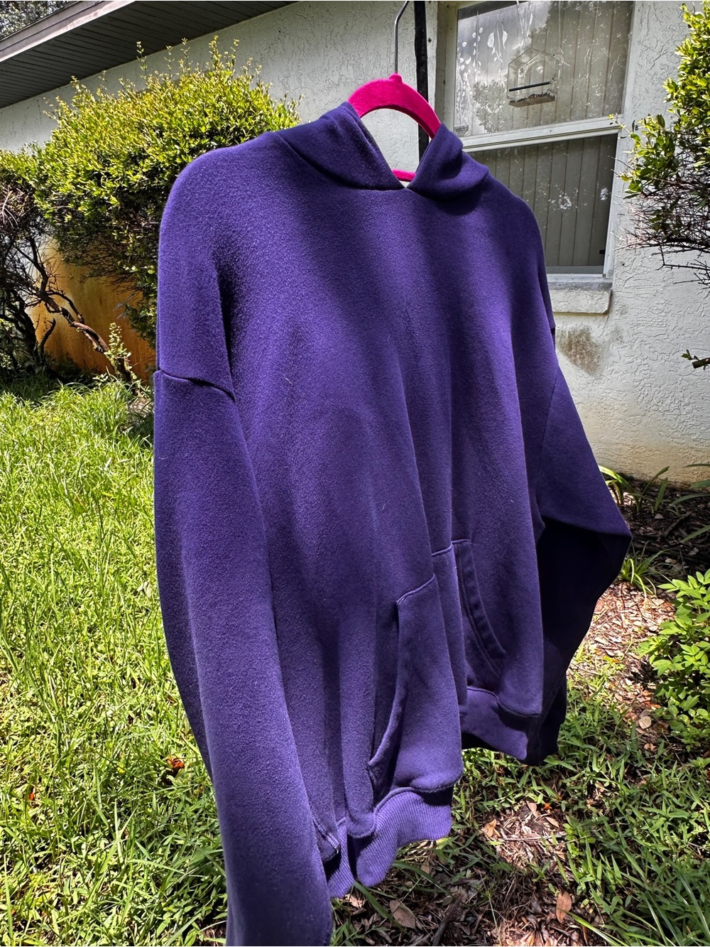 SKIMS Blue Crewneck Hoodie Pullover